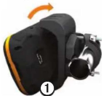 GARMIN Montana Handlebar Mount - Instalacion de la unidad Montana en el soporte - 1