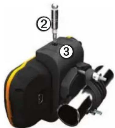 GARMIN Montana Handlebar Mount - Instalacion de la unidad Montana en el soporte - 2