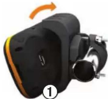 GARMIN Montana Handlebar Mount - De Montana in de houder installeren - 1