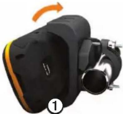 GARMIN Montana Handlebar Mount - Installing Your Montana in the Mount - 1