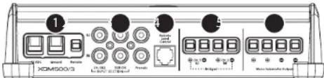 JL Audio XDM503 - Connexions - 1