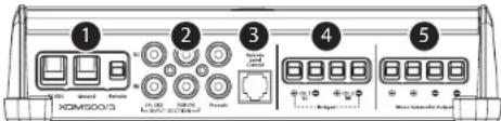 JL Audio XDM503 - CONEXIONES - 1