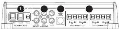 JL Audio XDM4004 - Connexions - 1