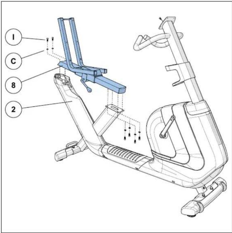 Horizon Fitness Comfort U - Assemblage du comfort rétape 4 - 1