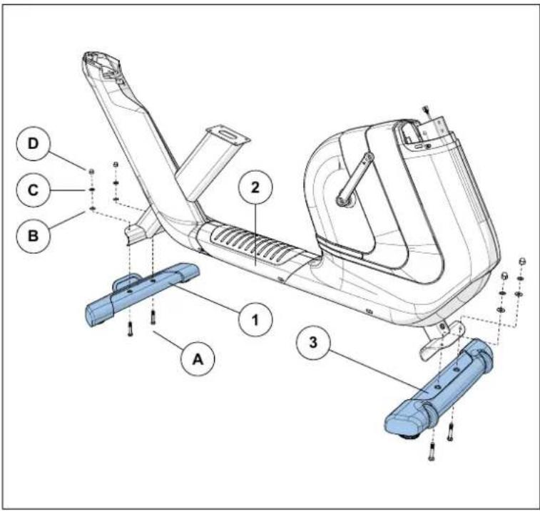 Horizon Fitness Comfort U - COMFORT R ASSEMBLY STEP 1 - 1