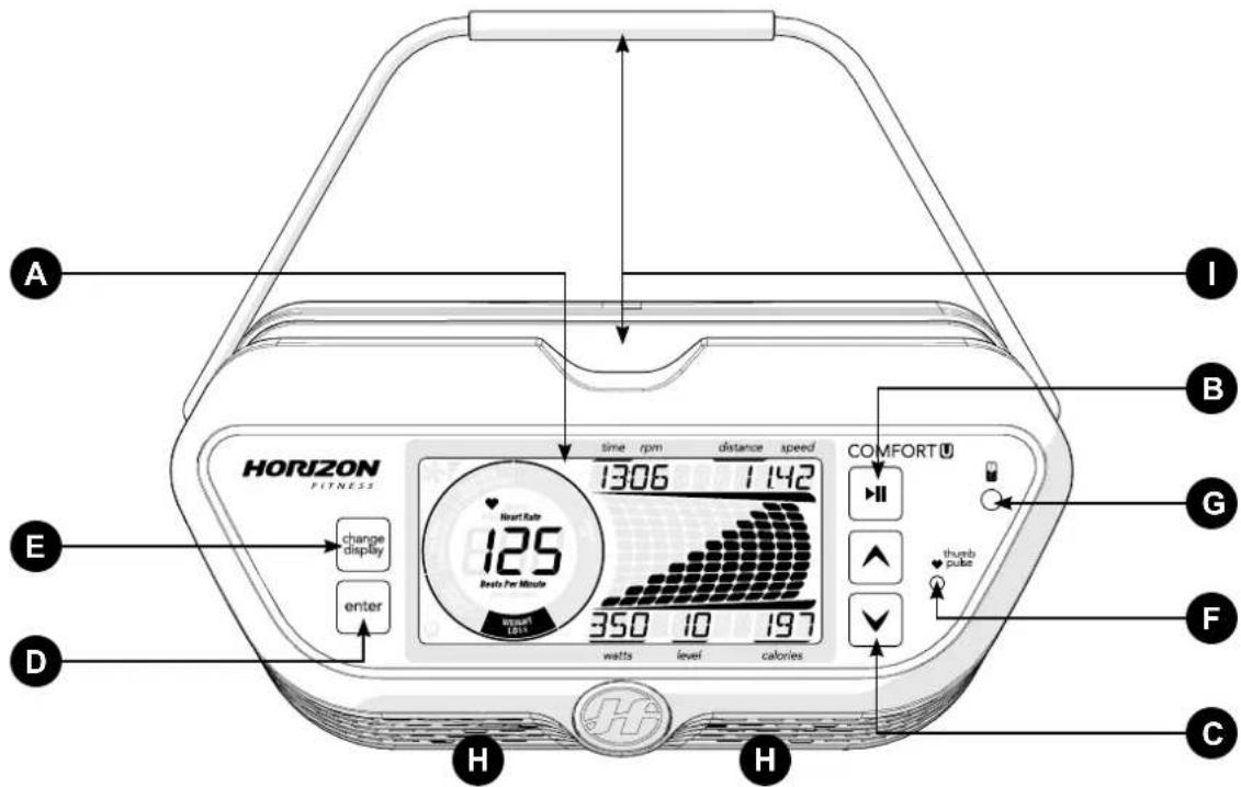 Horizon Fitness Comfort U - BIKE OPERATION - 6
