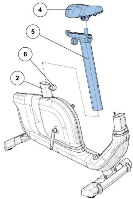 Horizon Fitness Comfort U - COMFORT U ASSEMBLY STEP 2 - 1