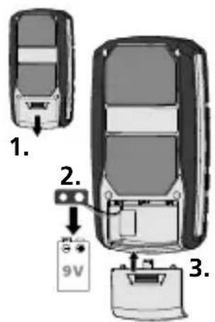 Laserliner MoistureFinder Compact - Vkladanie batérií - 1