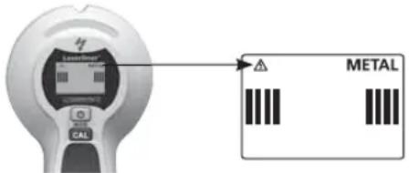 Laserliner CombiFinder Plus - METAL-SCAN: Ostrzeżenie o napięciu - 1