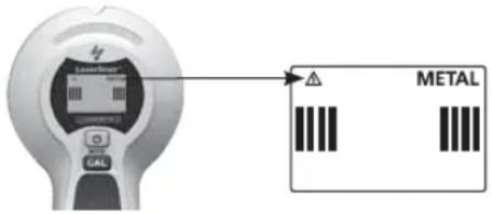 Laserliner CombiFinder Plus - METAL-SCAN: Jännitevaroitus - 1