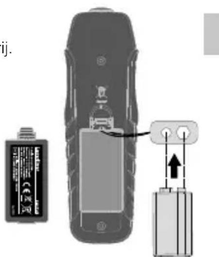 Laserliner GasCheck - Plaatsen van de batterijen - 1