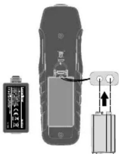 Laserliner GasCheck - Isætning af batteri - 1