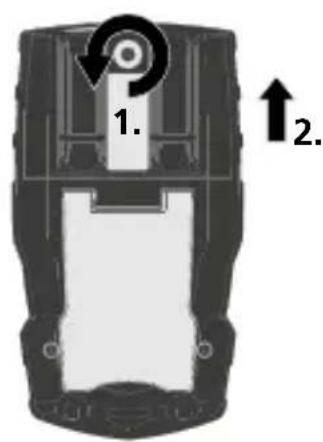 Laserliner MultiFinder Pro - Wkładanie baterii - 1