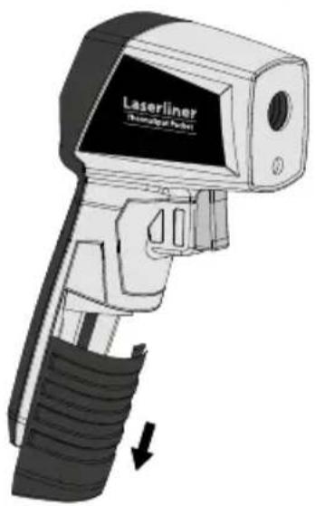 Laserliner ThermoSpot Pocket - Isætning af batteri - 1