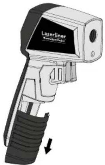 Laserliner ThermoSpot Pocket - Sätt i batteri - 1