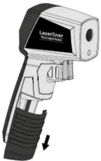 Laserliner ThermoSpot Pocket - Zakładanie baterii - 1