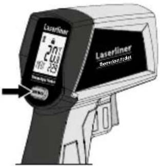 Laserliner ThermoSpot Pocket - Weergave van min./max.-waarde - 1