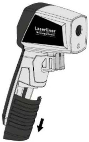 Laserliner ThermoSpot Pocket - Inserimento della batteria - 1
