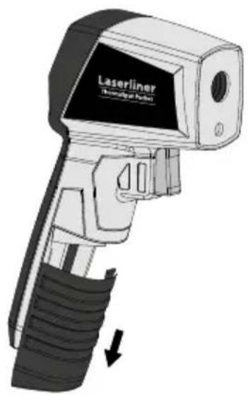 Laserliner ThermoSpot Pocket - Inserting battery - 1