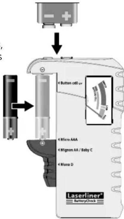 Laserliner BatteryCheck - Comprobación de la carga de la pila - 1