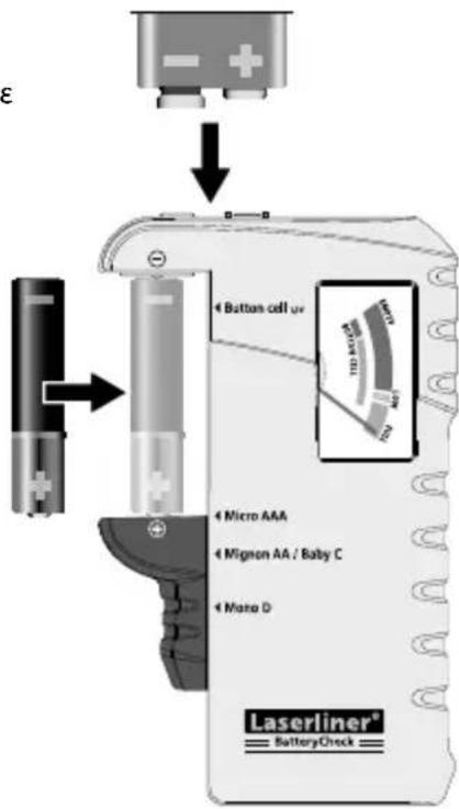 Laserliner BatteryCheck - 3-χρωμη κλίμακα ενδείξεων - 1