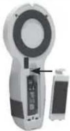 Laserliner StarFinder Plus - Innsetting av batteriet - 1