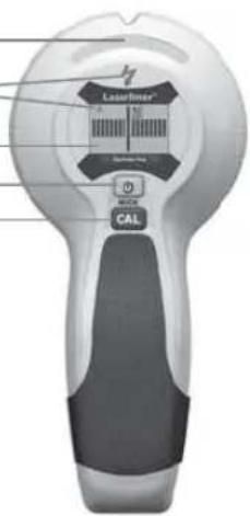 Laserfiner Control buttons CAL