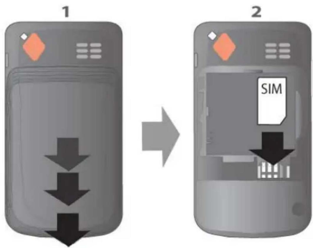 THOMSON Serea S TH125M - Insertion de la carte SIM et de la batterie - 1