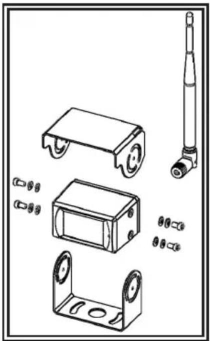 ECCO EC7008 - Instructions de montage de la caméra sur support en u : - 1