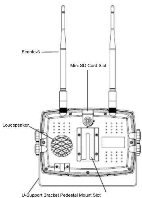 Ecante-5 Mini SD Card Slot Loudspeaker U-Support Bracket Pedestal Mount Slot