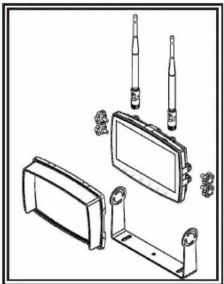 ECCO EC7008 - Instrucciones de montaje del monitor con abrazadera en "U" - 1