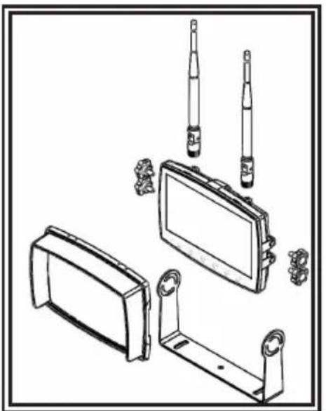 ECCO EC7008 - Anleitung für die Montage des Monitors mit U-Halterung - 1
