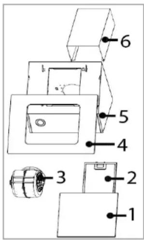 Technical diagram of a mechanical assembly with numbered components for identification
