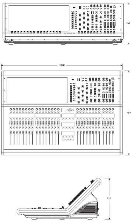 Midas HD96 - HD96-24 Dimensions - 1