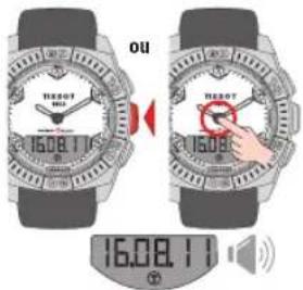 TISSOT TRACE Touch Steel - RÉGLAGE > DATE - 5