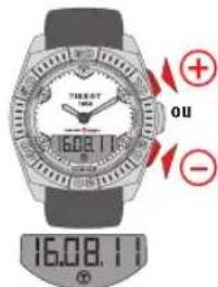 TISSOT TRACE Touch Steel - RÉGLAGE > DATE - 4