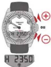 TISSOT TRACE Touch Steel - RÉGLAGE > CALIBRAGE DE LA FONCTION MARÉES - 3