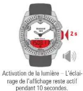 TISSOT TRACE Touch Steel - GÉNÉRALITÉ D'UTILISATION - 2