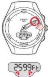 TISSOT TTOUCH Lady Solar Zermatt - ALTIMETER (ALTIMÉTURE) > LECTURE - 3