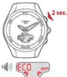 TISSOT TTOUCH Lady Solar Zermatt - ECO (MODE ECONOMIE D'ENERGIE) > RÉGLAGE - 2