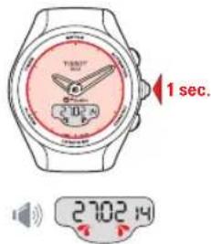 TISSOT TTOUCH Lady Solar Zermatt - ALTIMETER (ALTIMÉTURE) > LECTURE - 1