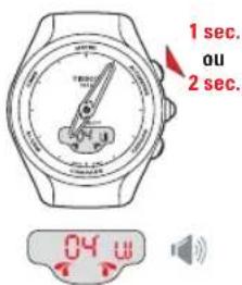 TISSOT TTOUCH Lady Solar Zermatt - COMPASS (BOUSSOLE) > RÉGLAGE DE LA DÉCLINAISON MAGNETIQUE - 2