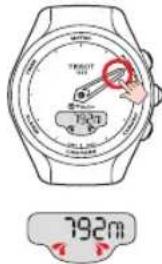 TISSOT TTOUCH Lady Solar Zermatt - ALTIMETER (ALTIMÉTURE) > LECTURE - 2