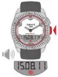 TISSOT TRACE Touch Aluminium - TIMER (COMPTEUR/COMPTE À REBOURS) - 1