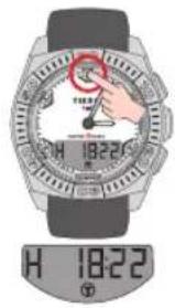 TISSOT TRACE Touch Aluminium - RÉGLAGE > CALIBRAGE DE LA FONCTION MARÉES - 1