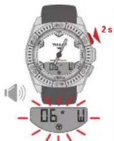 TISSOT TRACE Touch Aluminium - RÉGLAGE > BOUSSOLE > DÉCLINAISON MAGNÉTIQUE - 2