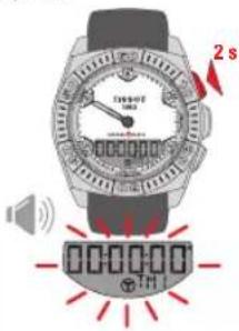 TISSOT TRACE Touch Aluminium - TIMER (COMPTEUR/COMPTE À REBOURS) - 3