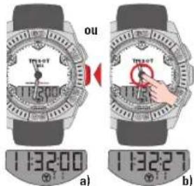 TISSOT TRACE Touch Aluminium - RÉGLAGE > HEURES T1 & T2 - 5