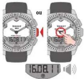 TISSOT TRACE Touch Aluminium - RÉGLAGE > DATE - 5