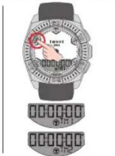 TISSOT TRACE Touch Aluminium - TIMER (COMPTEUR/COMPTE À REBOURS) - 2